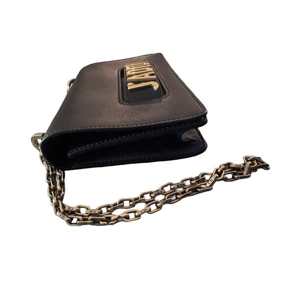 CHRISTIAN DIOR J'Adior Medium Leather Flap Chain Shoulder Bag Black - Picture 10 of 12